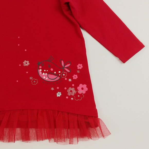 Souris Mini Red Tulle Hem Dress size 9 Months - Picture 3 of 11